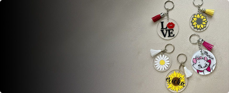 Customized Acrylic Name Keychain