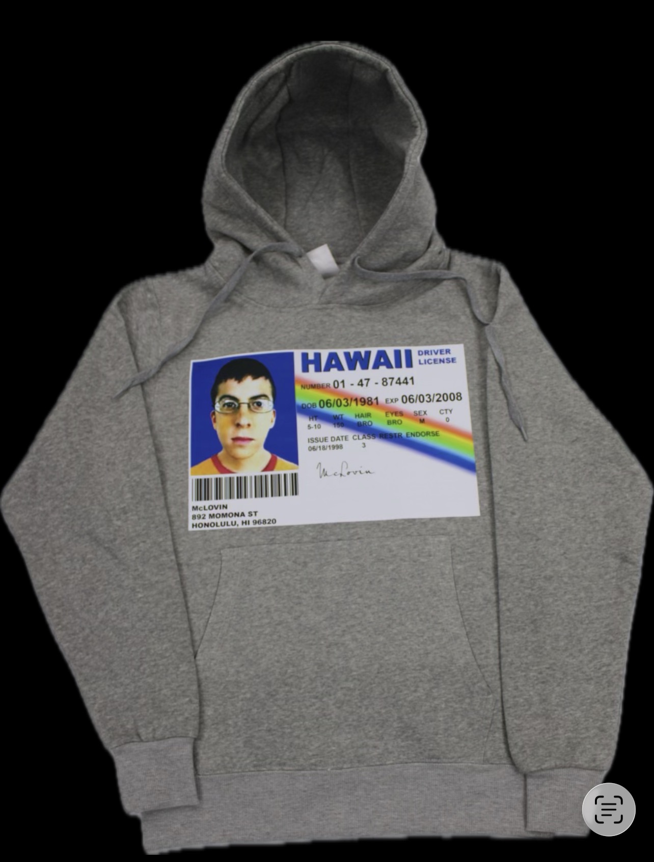 Hawaii ID Print Hoodie