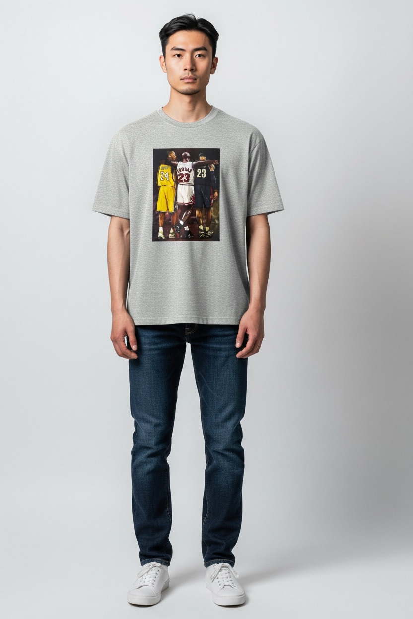 Playerytees Legends of Basketball: Kobe, Jordan, LeBron T-Shirt